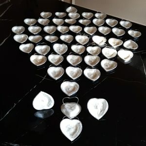 NWOT CAPIZ SHELL Heart Party Favors